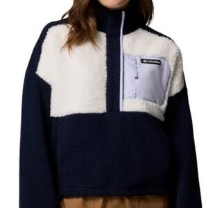 Columbia Black and White Fleece Jacket